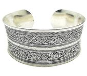 Verde Brazalete de Tótem Tibetano Joyería Retro Pulsera Ancha
