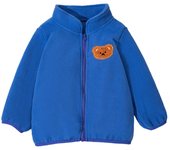 Girls Boys Cartoon Bear Fleece Jacket Stand Collar Cold-Proof Warm Overcoat Outwear Fleece Jackets Windbreaker Coat Zipper Top