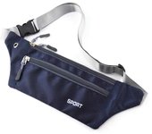 MEJORADA Riñonera ligera plana para deporte running,con tres cremalleras.impermeable para aire libre.Medida 32*19*10cm