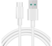 USB Type C Data Fast Charge 5A Cable For Samsung S20 S9 S8 Xiaomi Huawei P30 Pro Mobile Phone Charging Wire White Cable