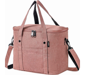 1pc Insulated Lunch Bag For Men/Women,Reusable Large Cooler Box With Shoulder Strap Camping Picnic Bag For Teenagers And Workers