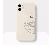 Couple Sun Moon TPU Phone Case for iPhone 16 15Pro Max 11 12 13Mini 14Pro XS XR 7 8Plus Shockproof Cover Screen Protector Casing
