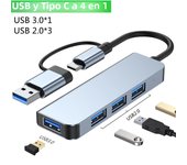 2 in 1 4/5/7/8 Port USB C Expander USB 3 Hub Type C Splitter Type C Dock Multiport Adapter USB Expander for Xiaomi Phone Tablet