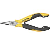 Wiha Alicates de boca semi-redonda Professional ESD con forma recta (26799)