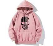 Hot Hoodie Skull Print Hoodie Men's Fashion Hip Hop Loose Hoodie Casual New Sweatshirt Pocket Fleece Harajuku Street Hoodie