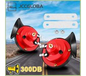 2Pcs 12V 24V 300DB Car Snail Electric Air Horn for Marine Boat Loud Alarm Kit Boat Motorcycle Dual-tone horn Loud signal Auto