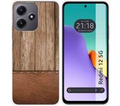 Funda Silicona para Xiaomi Redmi 12 5G diseño Madera 09 Dibujos