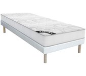 Vente-unique - Conjunto somier + colchón de muelles ensacados de 20 cm de grosor SONGE de YSMEE - 90 x 190
