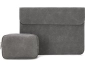 2023 Laptop Bag Sleeve For MacBook Air 13 13.6 Case 2023 M1 M2 M3 Pro 14.2 inches A2442 A2779 PU Leather Frosted Shockproof Bag