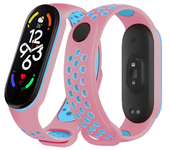 Sport watchband For Xiaomi Mi Band 7 6 NFC smartwatch miband7 Air-Hole Silicone Replacement bracelet on Mi band 6 5 4 3 8 strap