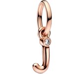 2023 New 925 Silver Plated Rose Gold Letter a-z Script Alphabet Dangle Charm Fit Pan Bracelet DIY Romantic Jewelry Gift