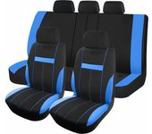 Fundas Universales de Asiento de Coche Compatibles with Airbag, Divisibles por 3 Cremalleras, Adecuadas para Ford Freestar