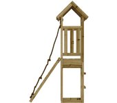 vidaXL Casa de juegos con pared escalada de madera impregnada de pino