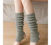 Women's Leg Warmer Lolita Long Socks Knitted Keep Warm Foot Cover Ladies Autumn Winter Black White Twist Crochet Socks Boot Cuff