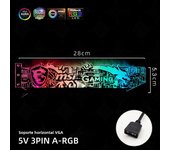 Soporte De Tarjeta Gráfica VGA Transparente ARGB Horizontal Soporte Para GPU Compatible Con AURA CPU Refrigerador De Agua Deepcool