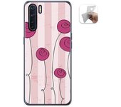 Tumundosmartphone Funda Gel Tpu para Oppo A91 diseño Flores Vintage Dibujos