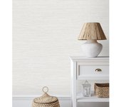 Muestra DIN A4 de Papel pintado vinílico ecológico con textura de fibras de cáñamo fondo blanco - Sisay Texture 681830 de GAULAN
