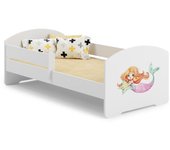 Cama de criança 160 x 80 colchão e estrado incluídos Kobi Luk Mermaid
