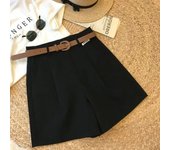 New Wide Leg Shorts for Women 2025 Summer Thin Cotton A Line Short Pants Office Lady Classic Loose Casual Zipper Women‘s Shorts