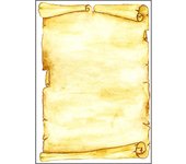 Papel de diseño sigel, DIN A4, 90 g/m², motivo, pergamino,