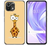 Tumundosmartphone Funda Gel Tpu para Xiaomi Mi 11 Lite 4G / 5G / 5G NE diseño Jirafa Dibujos