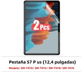 2pcs Pet Screen Protector For Samsung Galaxy Tab S7 Fe S9 Fe A9 Plus S6 Lite S7 S8 S9 A8 Plus Protective Clear Film No Glass