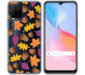 Funda Silicona Transparente para Vivo Y21 / Y21s / Y33s diseño Otoño Dibujos