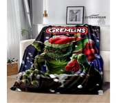 Gremlins cartoon printing blanket children's warm blanket flannel soft and comfortable blanket home travel blanket birthday gift