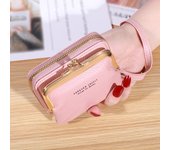Cartera De Moda Para Mujer Con Correa En La Caja Corto Gran Capacidad Monedero Clip Para Dinero Con Varias Posiciones De Tarjetas