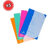LIBRETA EDELVIVES TAMAÑO A/5  CUADRICULA Nº 45 - 46 - 47 - PACK 5 UNIDADES