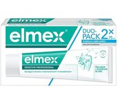 Elmex Pasta de Dientes Sensitive con Fluoruro de Amina | Pack 2 Uds x 75ml | 24 Horas de Protección | Fortalece los Dientes | Elimina la Placa y Limpia Suavemente
