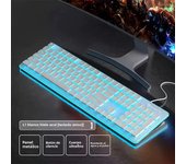 AULA Silent wireless keyboard Dedicated  wired typing Apex LOL Esports Game Exclusive Laptop office keyboard Halloween boys'gift