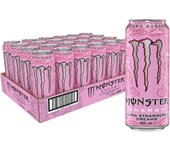 Monster Energy Nacional ULTRA STRAWLBERRY DREAMS 500ML bebida energeticas sin azucar caja 24 unidades