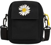 Bolsos de la cartera del teléfono móvil con capa doble y correa ajustable Bolso del teléfono de Crossbody, mini bolso lindo de la lona con la cremallera