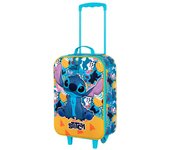 Disney Lilo y Stitch Colors Maleta Trolley Soft 3D, Turquesa