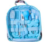 Bolsa para el bebé, aspirador nasal determinado, termómetro, System de limpieza Paquete de Ayuda, Azul