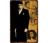Metal Tin Sign Poster The World Is Yours Scarface Movie Metal Plaque Poster for Bar Club Wall Home Bedroom Vintage Wall Plate