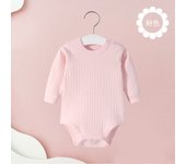 Soft Cotton Long-Sleeved Baby Bodysuit Seamless Sewing Baby Romper Newborn Clothes 0-24 moths Solid Color Infant Jumpsuit