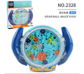 Creative 3D Puzzle Funny Gear Labyrinth Disk Gear Balance Ball Maze Wheel Dish IQ Puzzle Educational ABS Toys For Kids