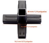 20MM X-L-T Shape Square Pipe Fitting 20X20 Pipe Angle Code Six Way Channel Plastic Pipe Fitting Plastic Angle Code