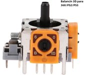 1PCS For Hall Effect 3D Joystick Module Controller For XBOX360 PS2 PS3 Analog Sensor Potentiometer DIY Accessories