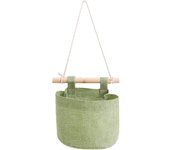 Bolsa de almacenamiento para colgar en la pared o en la puerta del hogar, organizador apilable para guardarropa, contenedor para artículos diversos, bolsillos para revistas, suministros para el dormitorio (color: verde 3)