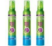 Garnier Fructis Style Espuma Hidra Rizos Extrafuerte – Efecto Mojado con Extracto de Bambú, Fijación Duradera, Cabello Rizado – Spray 200 ml – Pack de 3 Unidades
