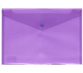 SOBRE POLIPROPILENO FOLIO SOLAPA C/BROCHE PLASTICO VIOLETA CARCHIVO 342K56