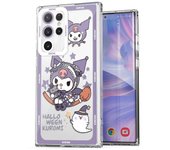 Transparent Clear Case for Samsung Galaxy S23 S24 Ultra S20 FE S21 22 Plus 5G Cover Cute Sanrio Kuromi Cinnamoroll Silicone