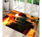 Baby Yoda The M-Mandalorian Floor Mat Graphic Printed Flannel Doormats For Bathroom Kitchen Entrance Carpet Home Decor