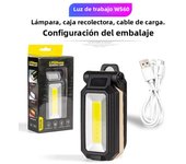 COB Magnetic Work Light Adjustable Folding Strong LED Searchlight Flashlight Waterproof Emergency Camping Tent Lantern With Hook