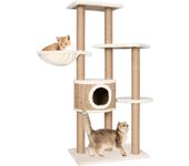 vidaXL Árbol para gatos con poste rascador 126 cm hierba marina