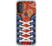 Funda Silicona Antigolpes para Motorola Moto G71 5G diseño Zapatillas 10 Dibujos