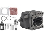 Kit de pistón de montaje de cilindro para STIHL FS75 FS80 FS85 HS75 34mm Cortacésped reemplazados